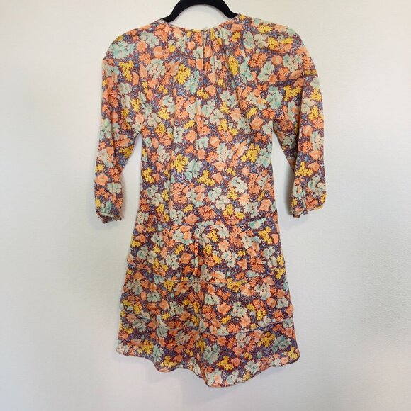 Veronica Beard Floral Cotton Mini Dress – Size 00 - Picture 4 of 4